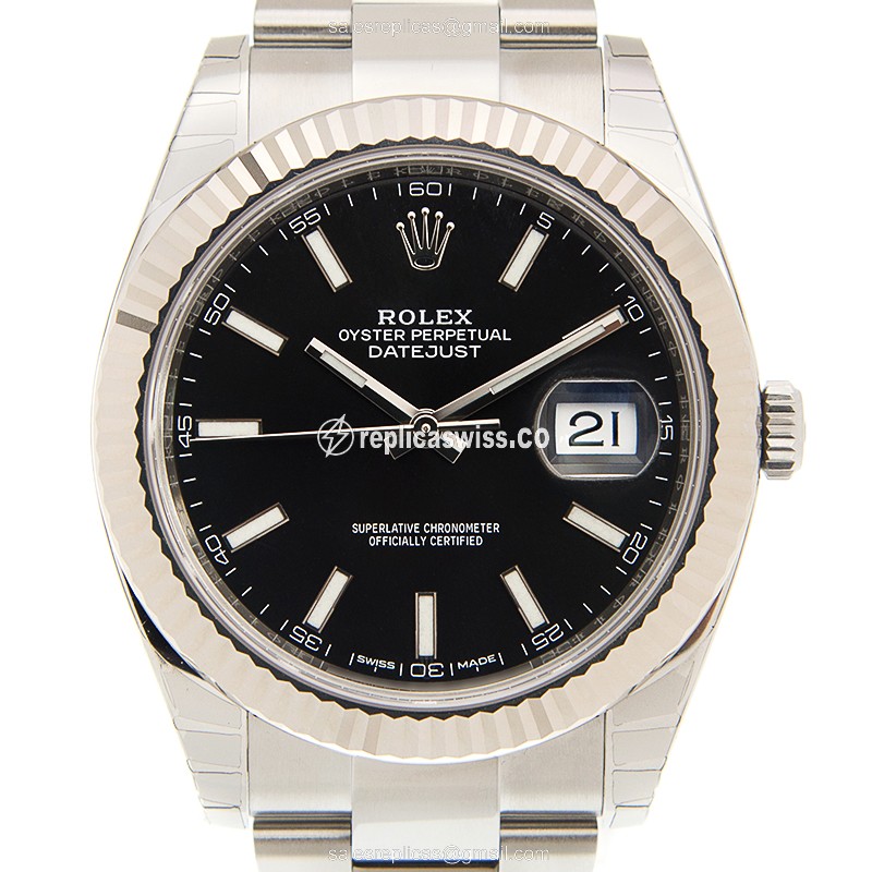 Luxurious Rolex DATEJUST 126334-0017 Replica in 18kt Gold & Stainless Steel, Automatic Movement