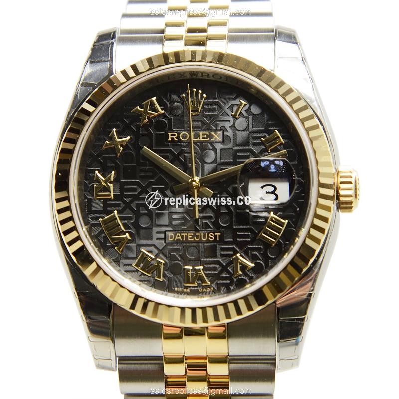 Luxurious Rolex DATEJUST Replica in Black Dial & Automatic Movement, Silver Clasp Watch