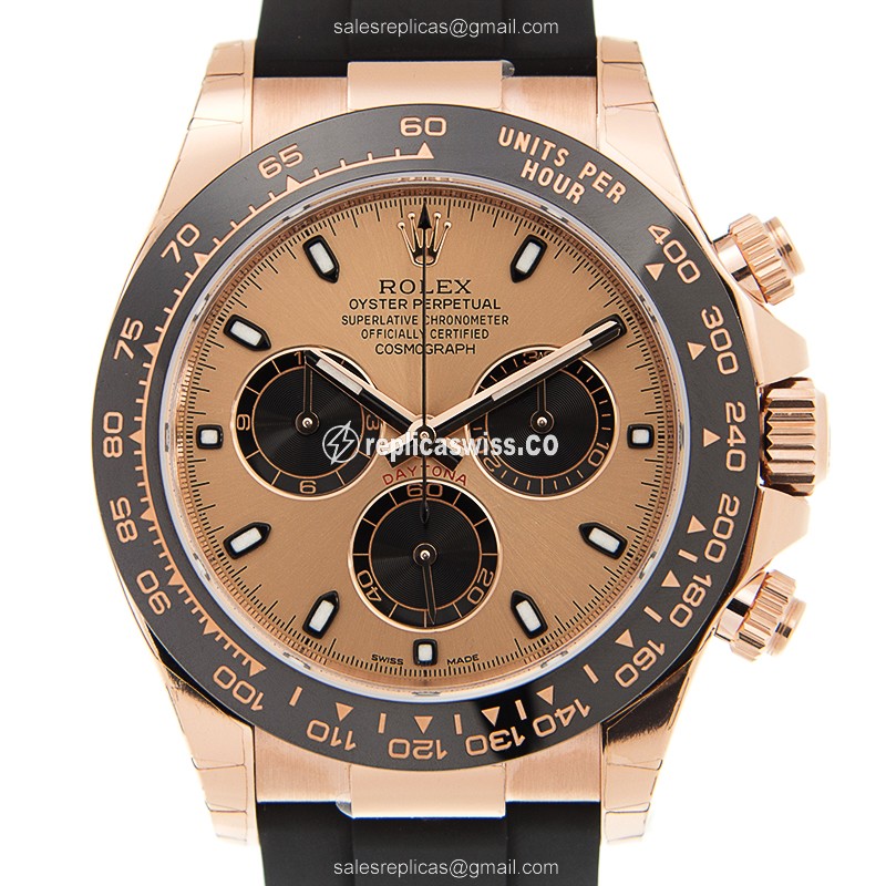 Luxurious Rolex Daytona 116515LN-0018 Replica in 18kt Pink Gold & Automatic Movement Watch