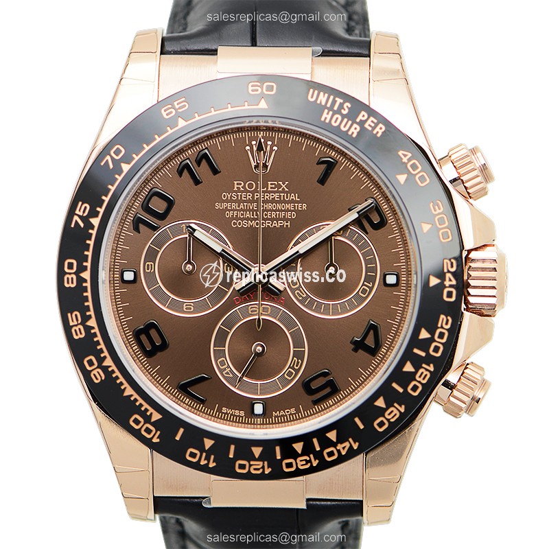 Luxurious Rolex Daytona 116515LNBR Replica in 18kt Gold, Automatic Movement & Brown Dial Watch