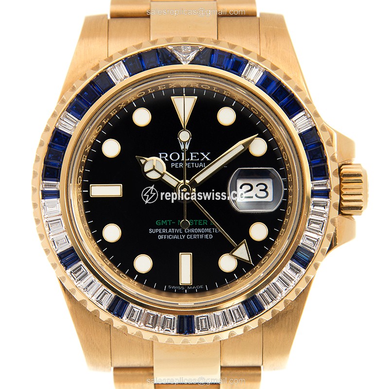 Luxurious Rolex Daytona 116718 Replica in 18kt Gold, Automatic Movement & Black Dial Watch