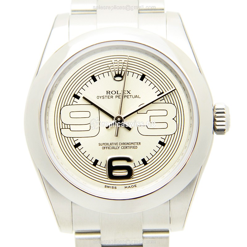 Luxurious Rolex Oyster Perpetual Replica in Stainless Steel, Automatic Movement & Silver Dial Watch