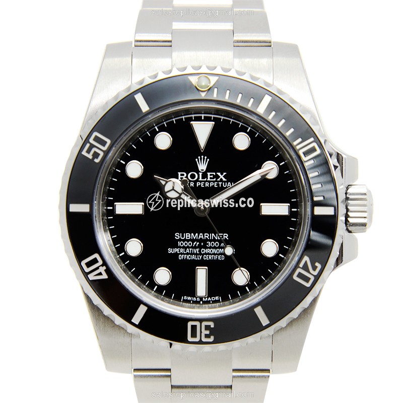 Luxurious Rolex Submariner Replica in Black Dial Stainless Steel Case, Automatic Movement Watch