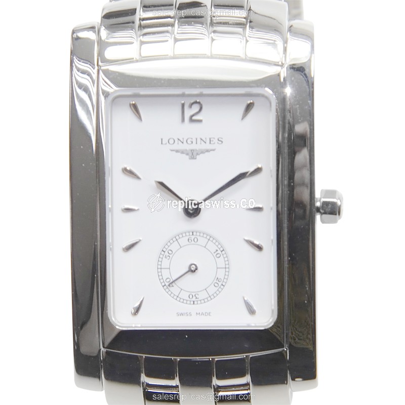 Luxurious Silver Dial Longines Dolce Vita Replica Watch | Swiss Quartz | Stainless Steel Case