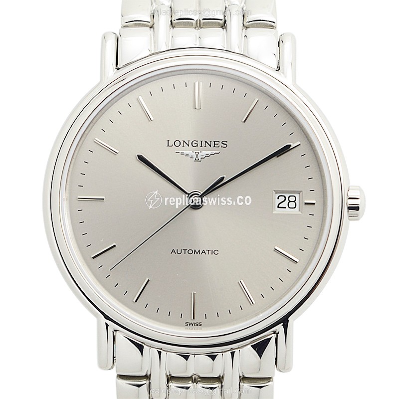 Luxurious Silver Dial Longines L4.821.4.72.6 Replica Watch, Automatic Movement & Stainless Steel