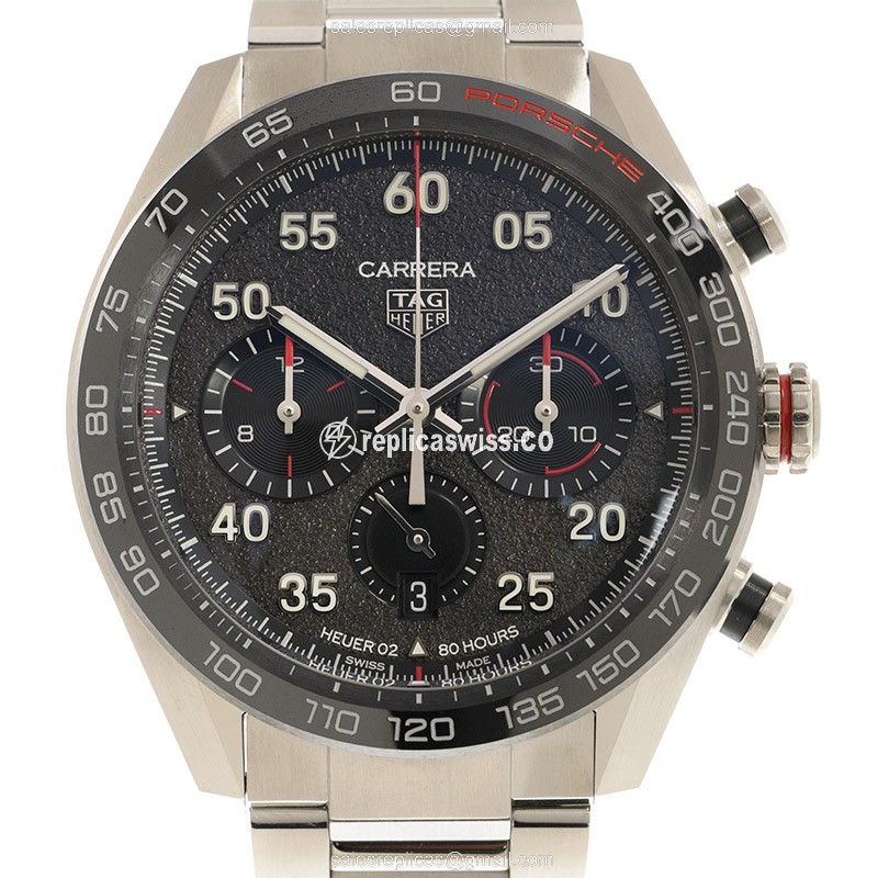 Luxurious Tag Heuer Carrera Replica in Stainless Steel & Gray Dial, Automatic Movement Watch