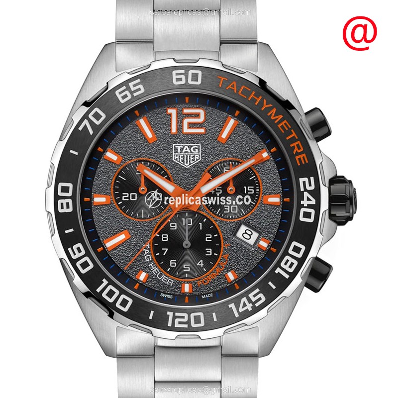 Luxurious Tag Heuer F1 Replica with Gray Dial & Stainless Steel Case, Quartz Movement Watch
