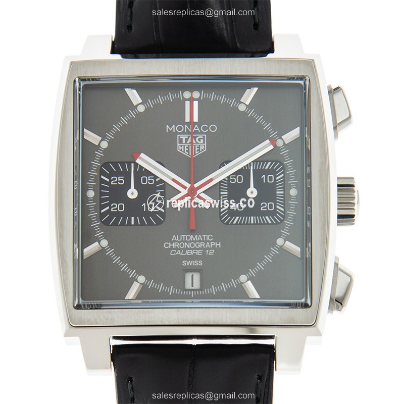 Luxurious Tag Heuer Manaco Replica in Stainless Steel, Automatic Movement, Elegant Gray Dial Watch