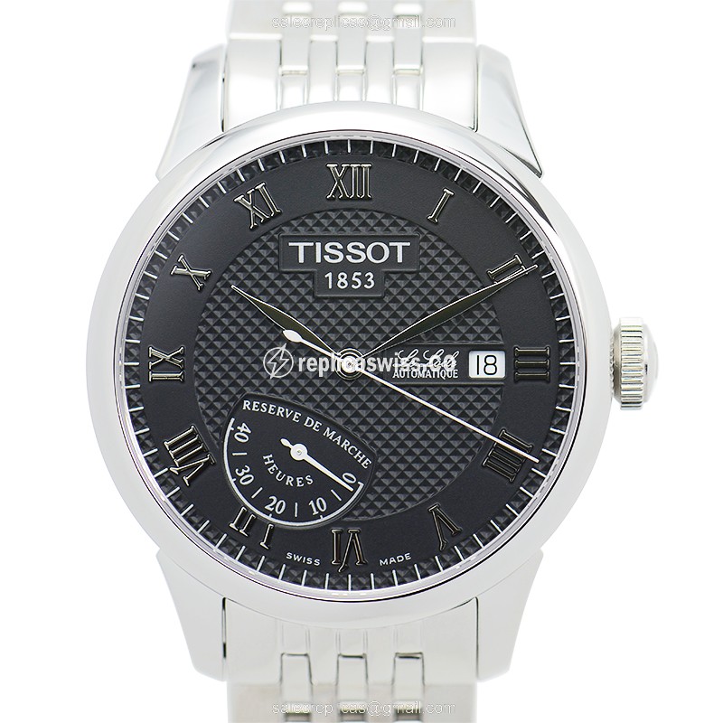 Luxurious Tissot T-Classic Automatic Steel Replica with Black Dial Silver Clasp Watch