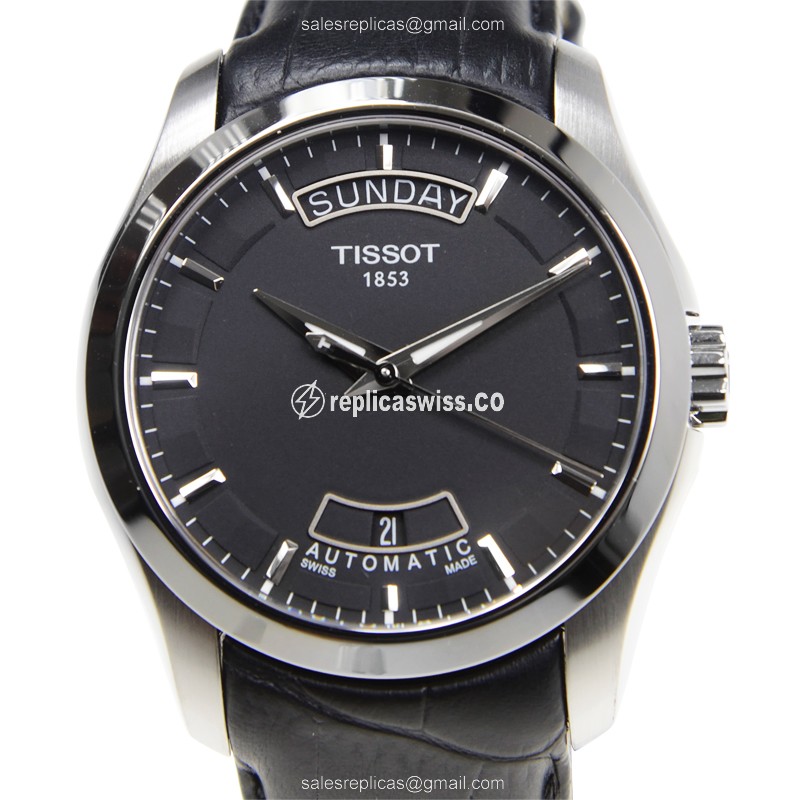 Luxurious Tissot T-Classic Replica in Black Dial & Stainless Steel Case, Automatic Movement Watch