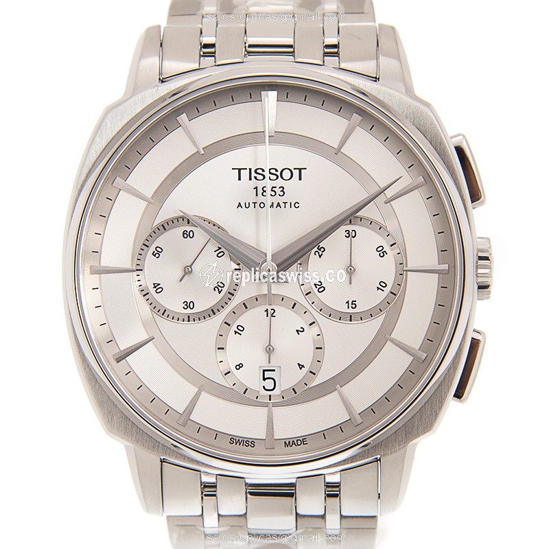 Luxurious Tissot T-Classic Replica in Silver Dial & Stainless Steel Case, Automatic Movement Watch