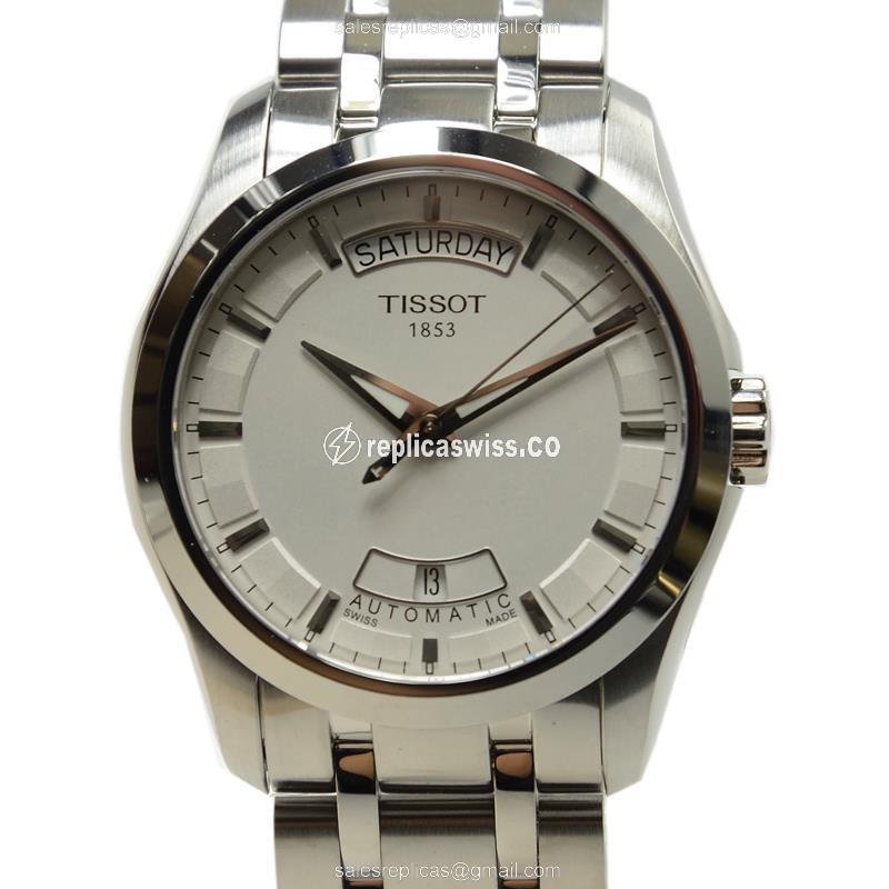 Luxurious Tissot T-Classic Replica in Stainless Steel Case, Automatic Movement, White Dial Watch