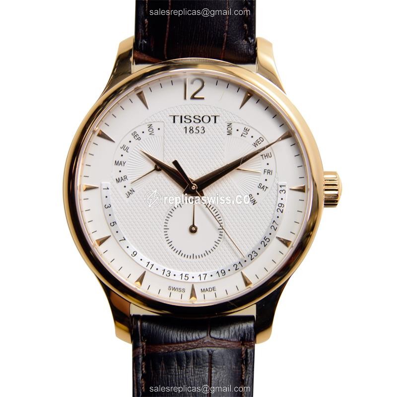 Luxurious Tissot T-Classic Replica in Stainless Steel & White Dial, Genuine Quartz Movement Watch