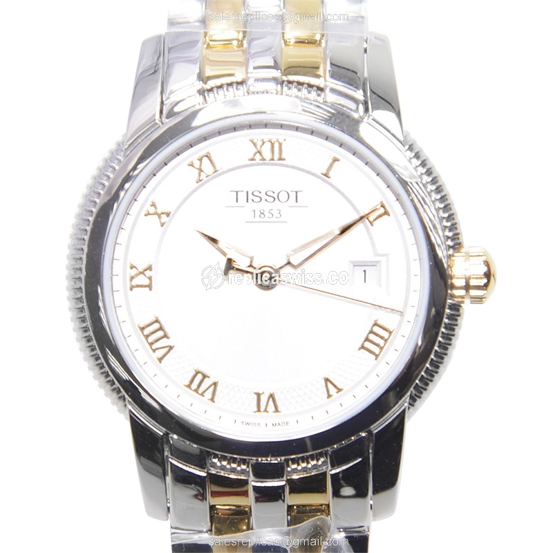 Luxurious Tissot T-Classic Replica in Stainless Steel, White Dial & Silver Strap Watch