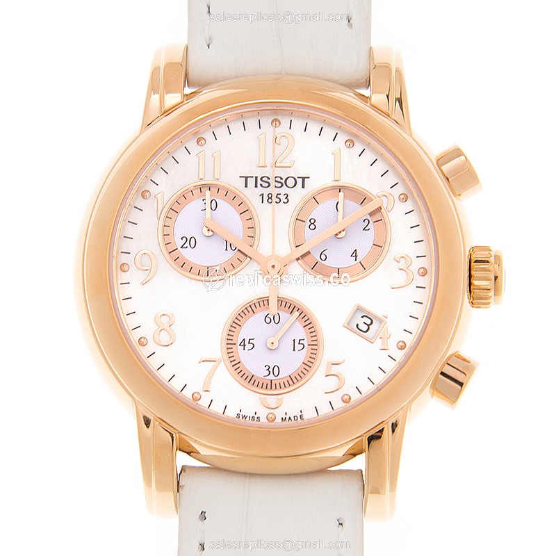 Luxurious Tissot T-LADY Quartz Watch, Sleek White Dial on Elegant Stainless Steel Band
