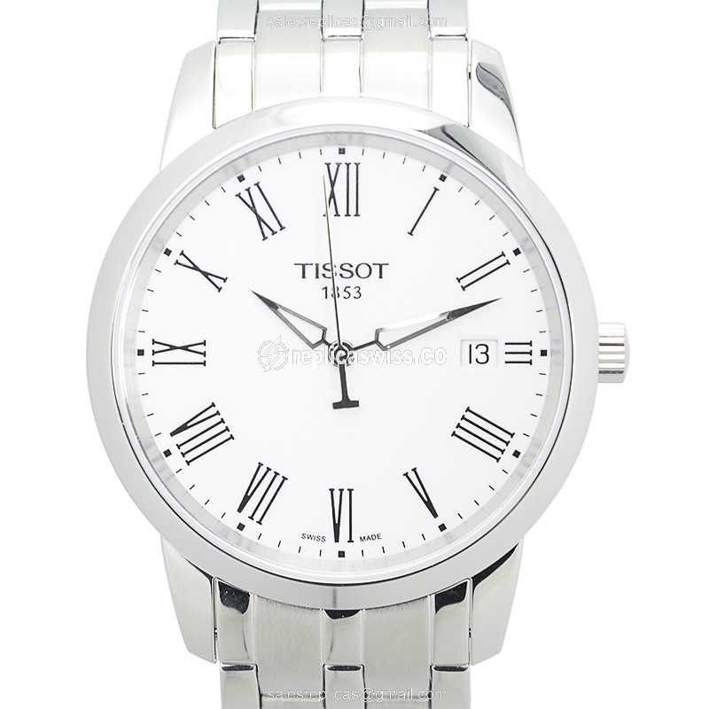 Luxurious Tissot T033.410.11.013.10 Replica, White Dial, Stainless Steel Case & Clasp Watch
