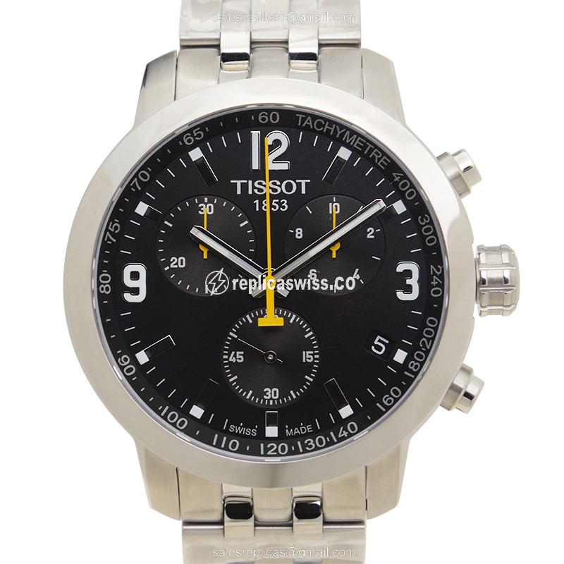 Luxurious Tissot T055.417.11.057.00 T-SPORT Replica in Black Dial Stainless Steel Case Watch