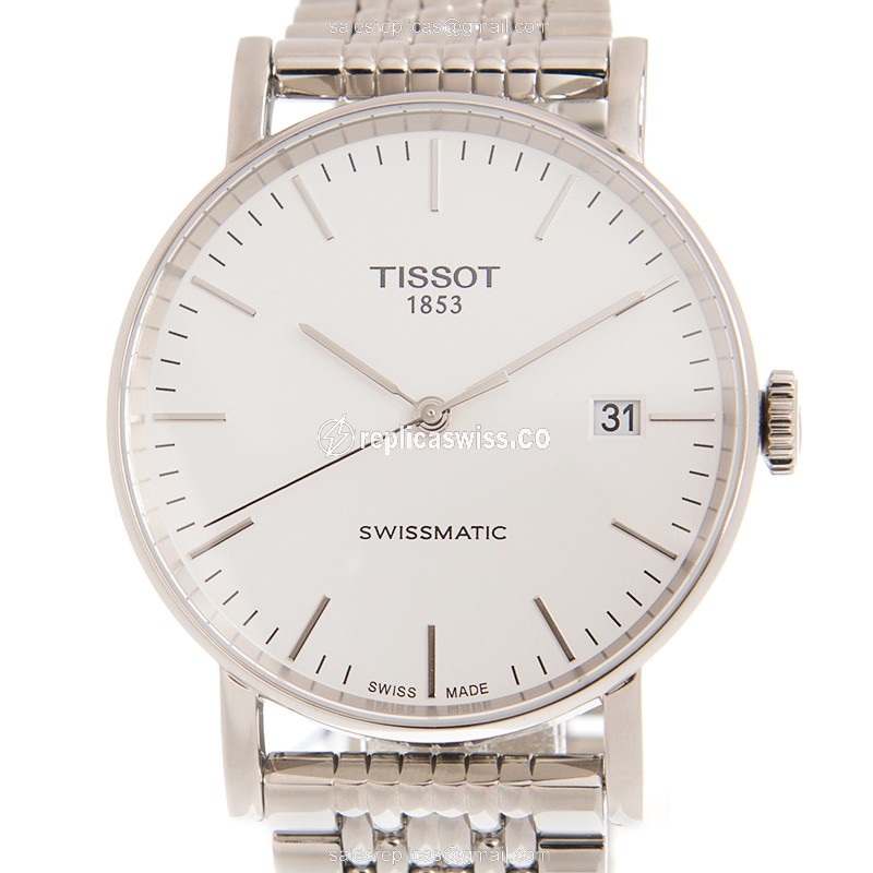 Luxurious Tissot T109.407.11.031.00 Replica in Stainless Steel with White Dial & Automatic Movement