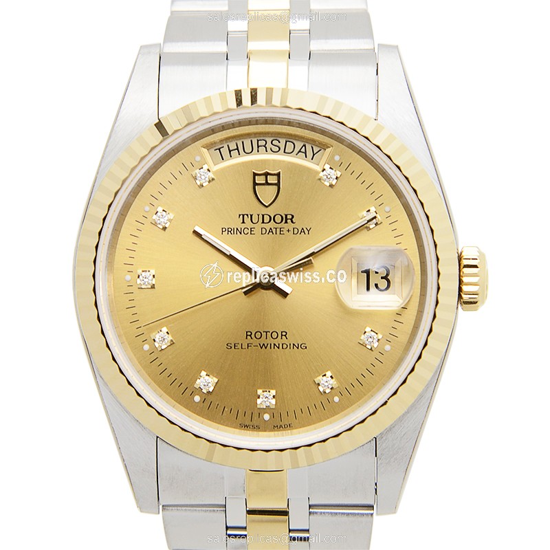 Luxurious Tudor 76213-62483-10DI-CH Replica with Automatic Movement & 18kt Gold Case Watch