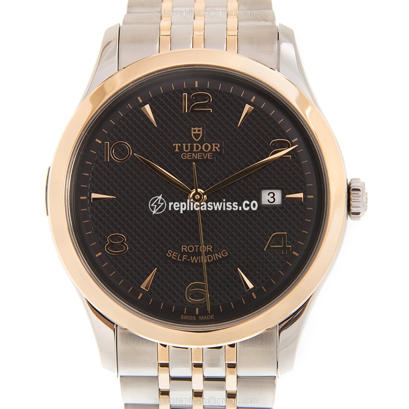 Luxurious Tudor 91651-67071-BK Replica, Automatic Movement, Black Dial & 18kt Steel Case Watch