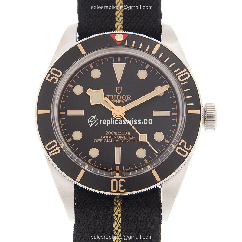 Luxurious Tudor Black Bay 1958 Replica with Automatic Movement Stainless Steel Case Watch