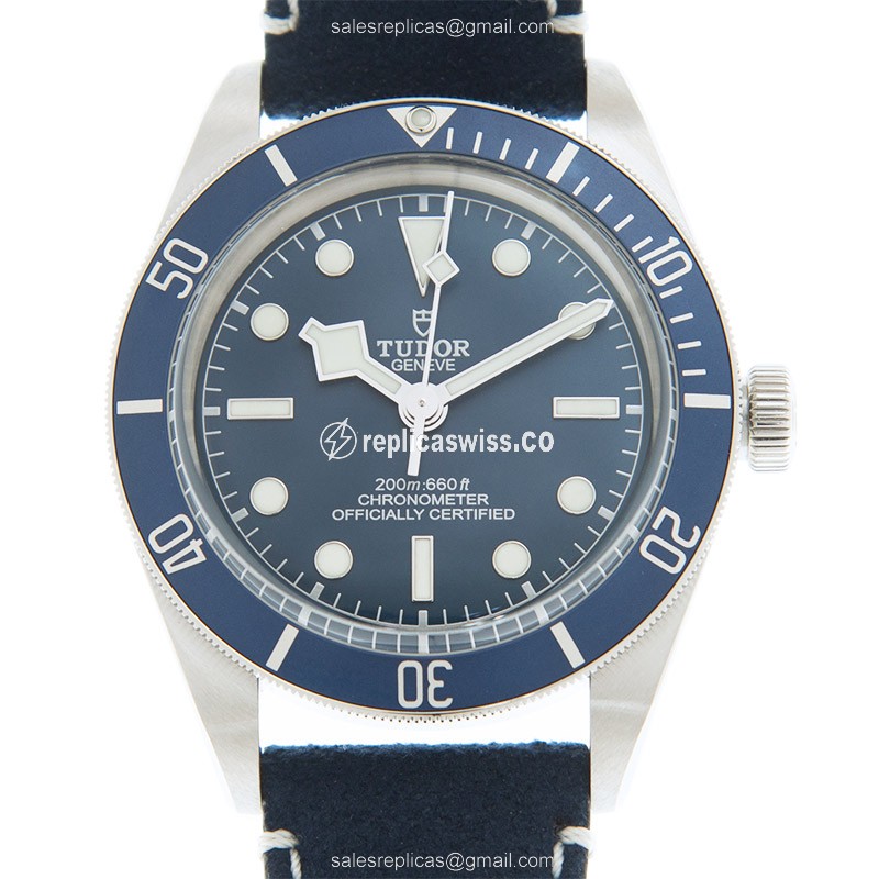 Luxurious Tudor Black Bay 1958 Replica with Blue Dial & Stainless Steel Case Watch