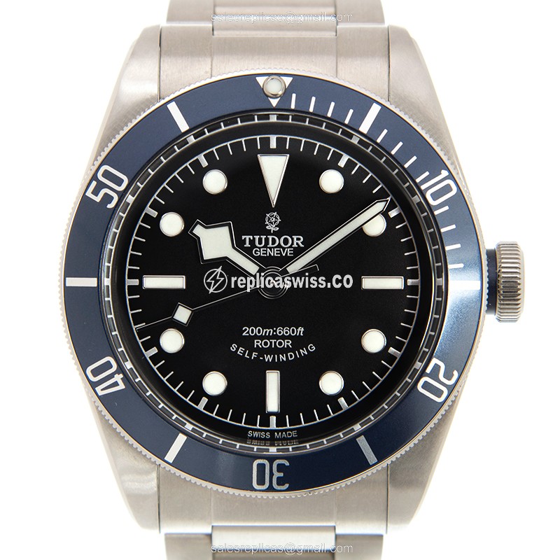 Luxurious Tudor Heritage Black Bay Replica Watch | Automatic | Black Dial, Steel Case