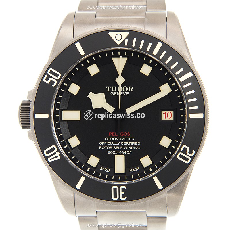 Luxurious Tudor PELAGOS Replica, Automatic Movement & Sleek Black Dial on Titanium Case Watch