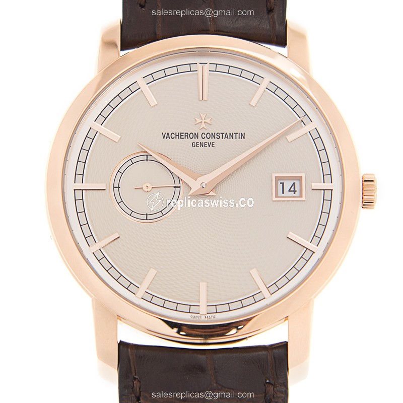 Luxurious Vacheron Constantin 87172/000R-B167 Replica, Automatic Movement & 18kt Rose Gold Case