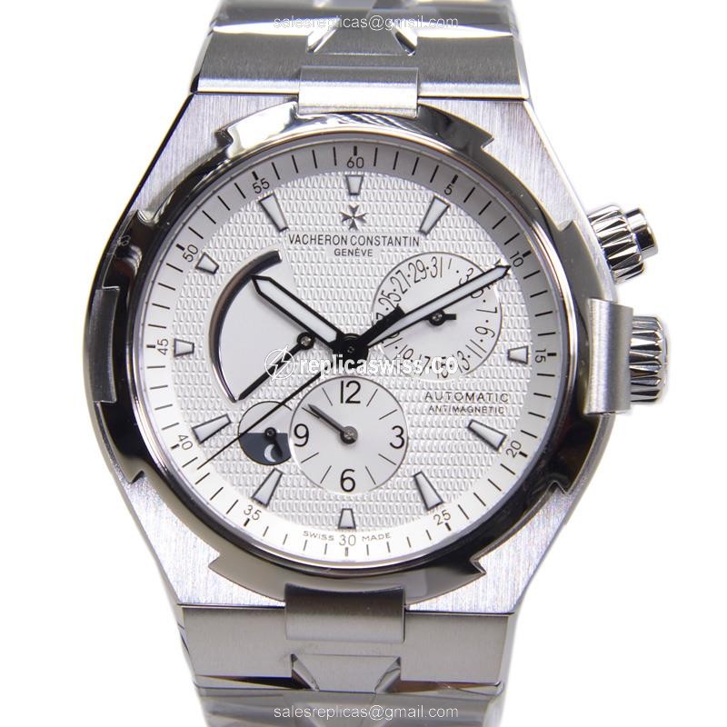 Luxurious Vacheron Constantin Overseas Replica in Silver Steel Case, Automatic Movement & Sapphire