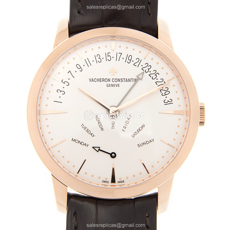 Luxurious Vacheron Constantin Patrimony Traditionelle Replica in 18kt Gold, Automatic Movement &