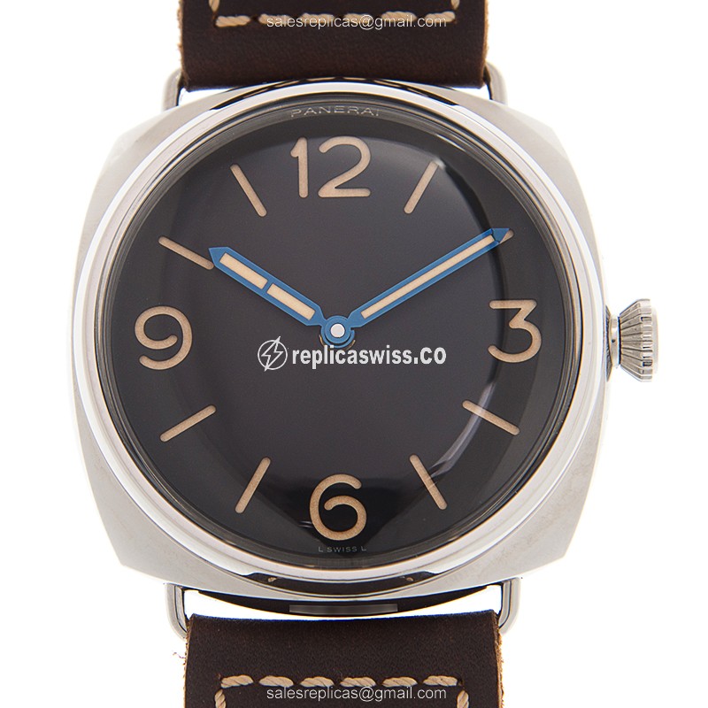Luxury Panerai PAM00721 Radiomir Replica Watch with Black Dial & Leather Strap