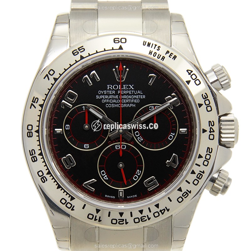 Luxury Rolex Daytona 116509BK Replica in 18kt Gold Case, Automatic Movement Watch