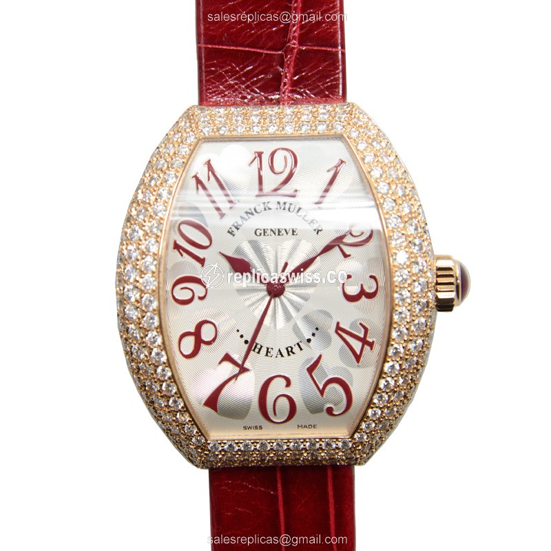 Master of Complications Franck Muller 5000 H SC in Rose Gold & Diamond Case, Automatic Movement &
