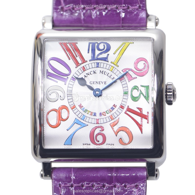 Master Square Replica by Franck Muller, Silver Dial & 18kt Gold Case, Automatic Movement Watch
