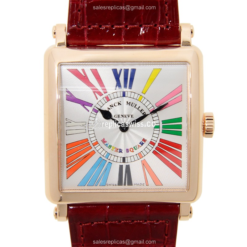 Master Square Replica by Franck Muller | Swiss Quartz | 18kt Rose Gold Case Watch