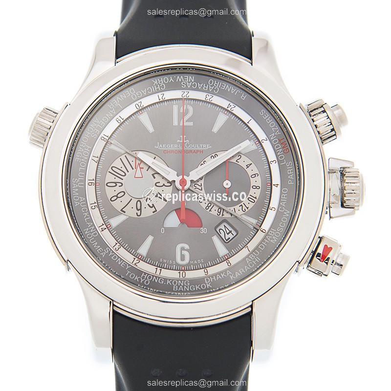 Master Ultra Thin Jaeger-Lecoultre Q1766440 Replica | Automatic Movement, Gray Dial, Platinum Case