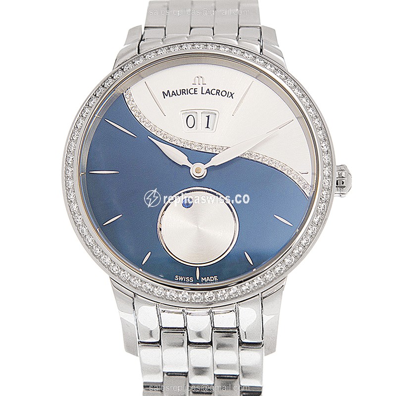 Maurice Lacroix SD6207-SD502-450 STARSIDE: Blue Dial, Automatic Movement, Steel Case & Strap Watch