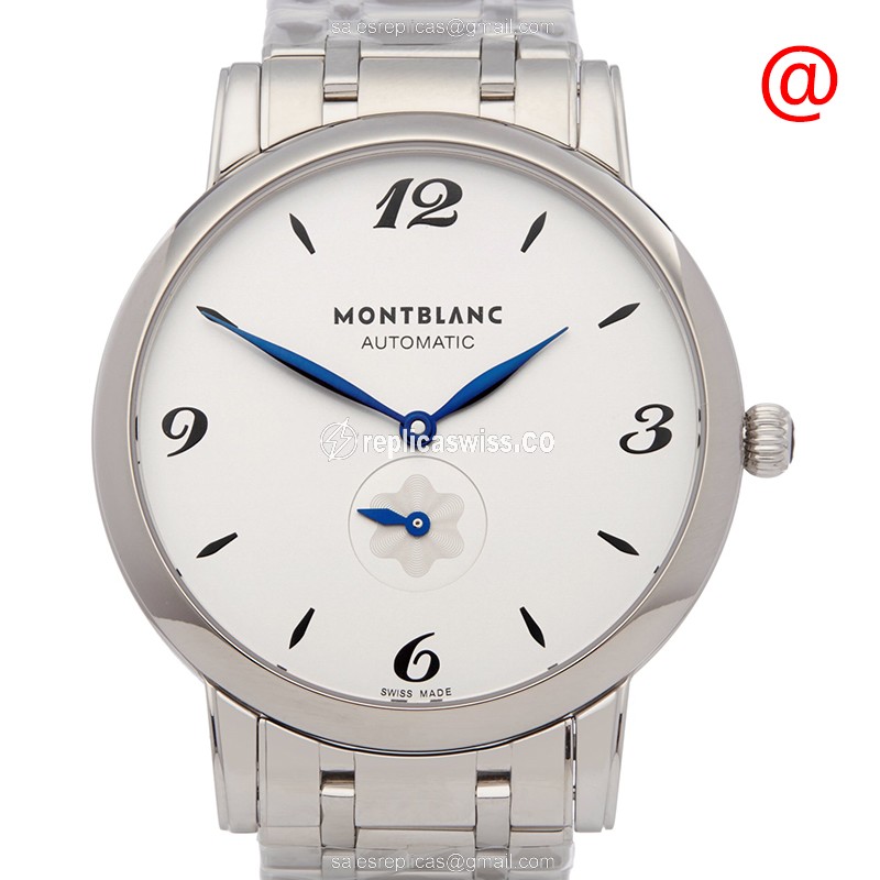 Mont Blanc 110589 STAR CLASSIQUE Stainless Steel Watch, Automatic Movement & Silver Dial