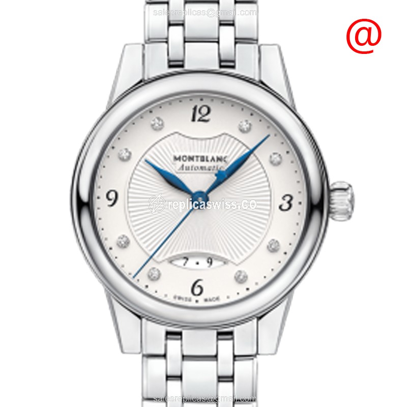 Mont Blanc 116498 BOHEME — Automatic Movement, White Dial, Stainless Steel Case Watch