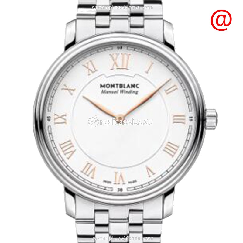 Mont Blanc 119963 Tradition Automatic Replica with Silver Dial & Steel Case Watch