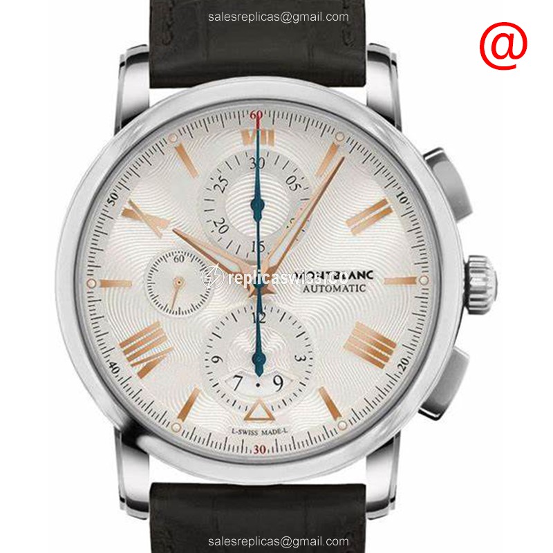 Mont Blanc 4810 Automatic Replica | Stainless Steel Case, Silver Dial Watch