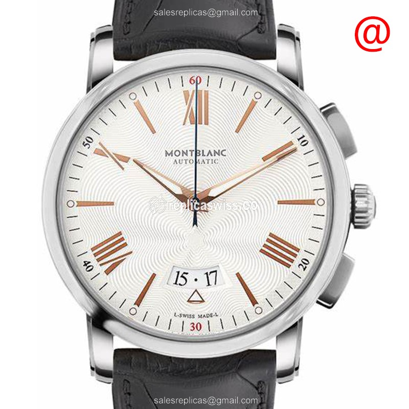 Mont Blanc 4810 Stainless Steel Replica with Automatic Movement & White Dial Watch