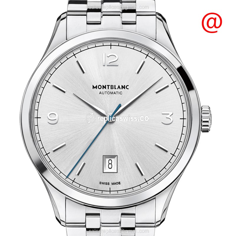 Mont Blanc Heritage 112532 Replica in Stainless Steel & Silver Dial, Automatic Movement Watch