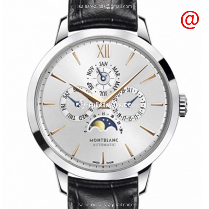 Mont Blanc Meisterstuck Heritage Replica with Automatic Movement Silver Dial Watch