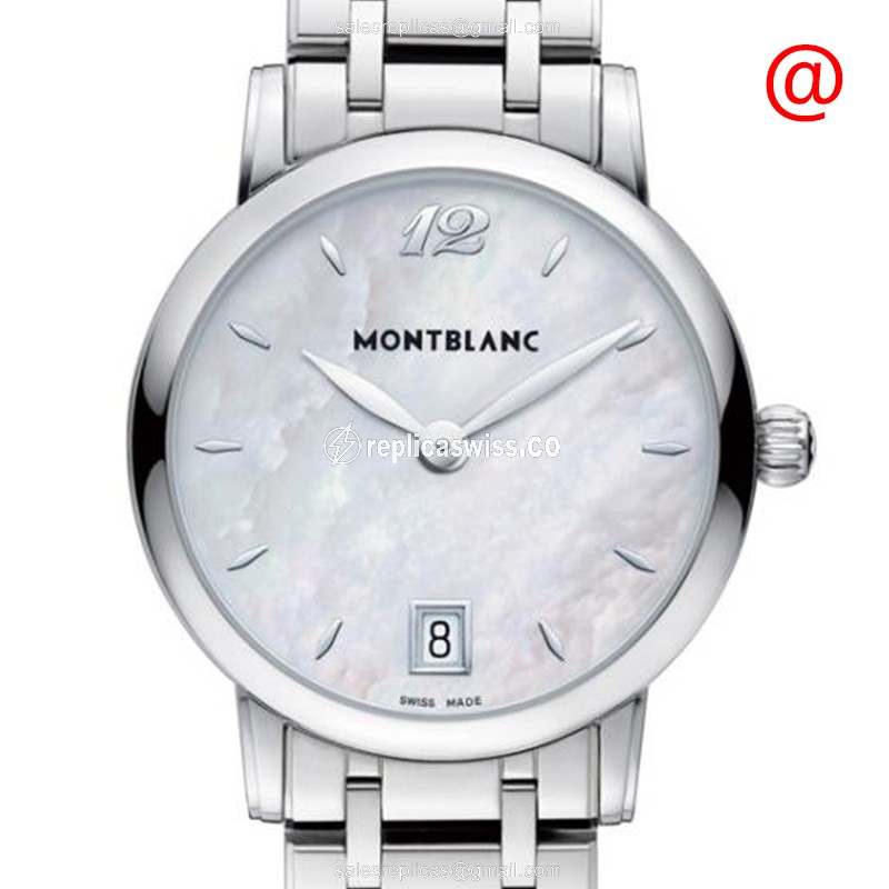 Mont Blanc STAR CLASSIQUE Automatic Steel Case, White Dial Luxury Replica Watch