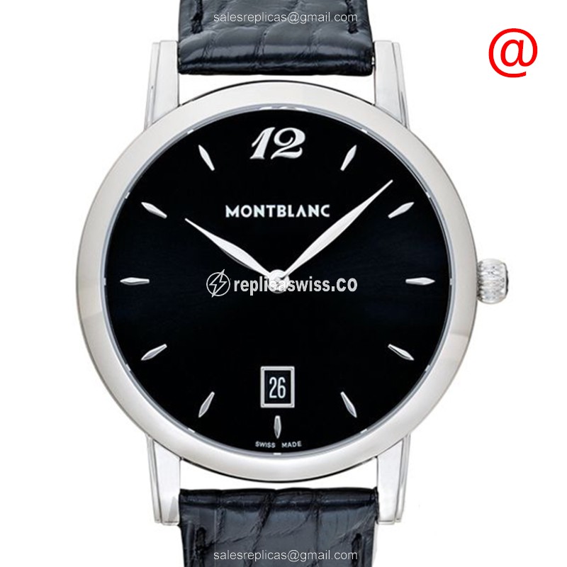 Mont Blanc STAR CLASSIQUE Replica in Black Dial & Stainless Steel Case, Quartz Movement Watch