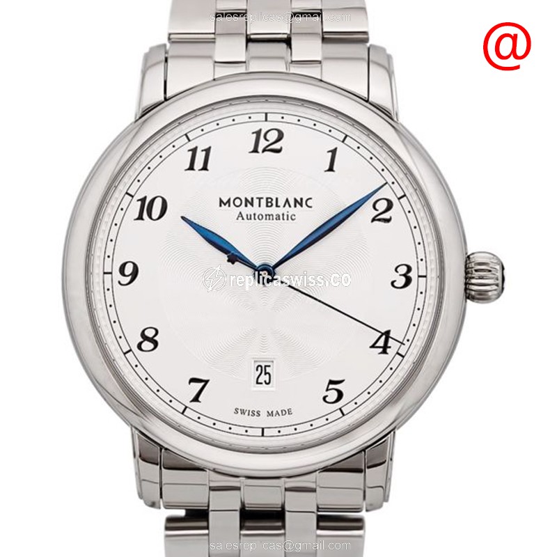 Mont Blanc STAR LEGACY Replica, Automatic Silver Dial, Stainless Steel Case & Bracelet Watch