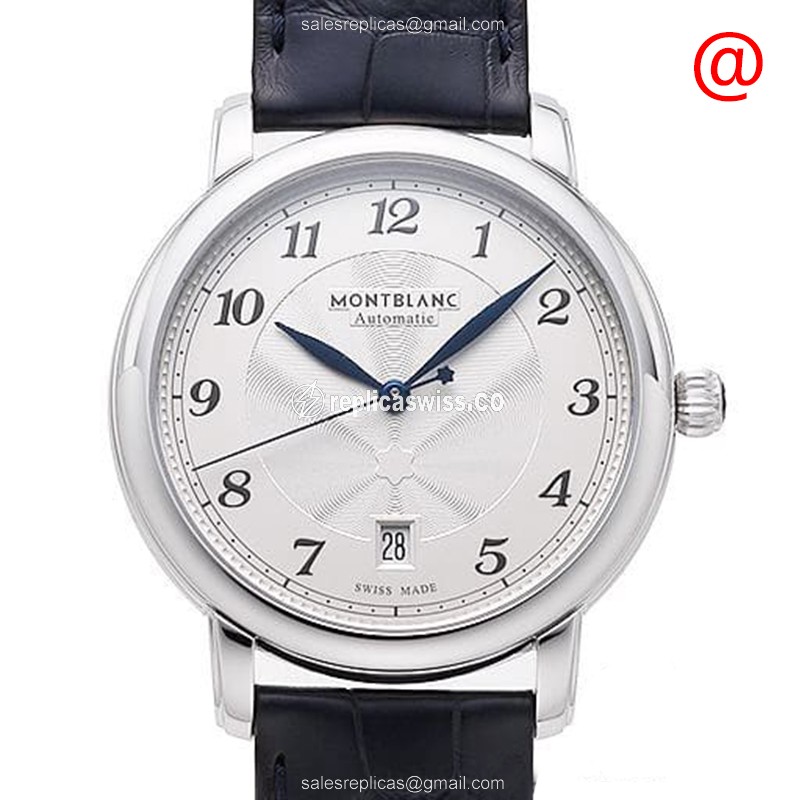 Mont Blanc STAR LEGACY Replica Watch: Automatic Movement, Stainless Steel Case, Silver Dial