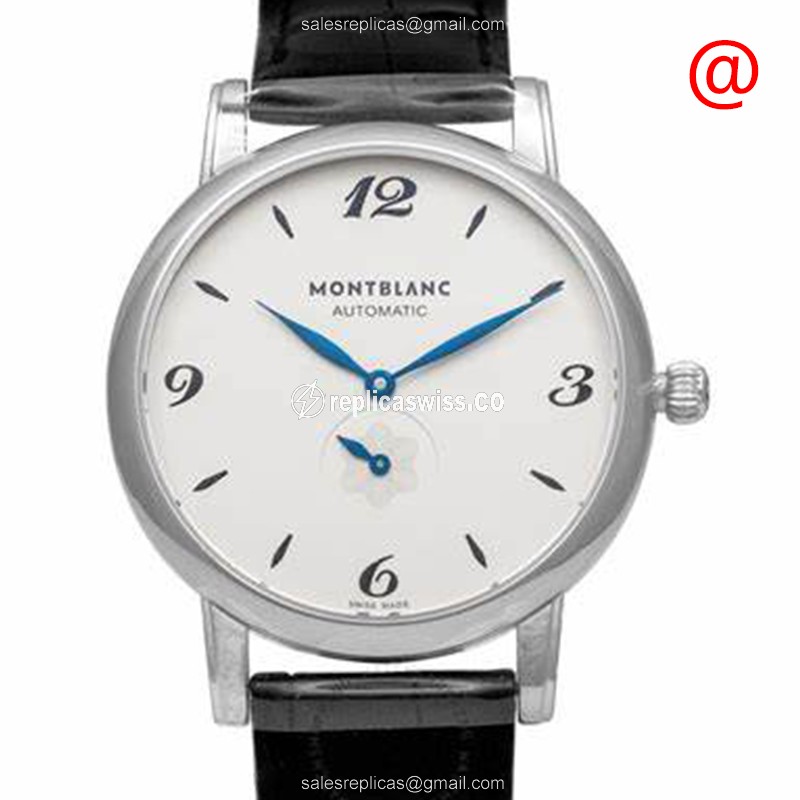 Mont Blanc STAR Replica in Stainless Steel & White Dial, Automatic Movement Watch